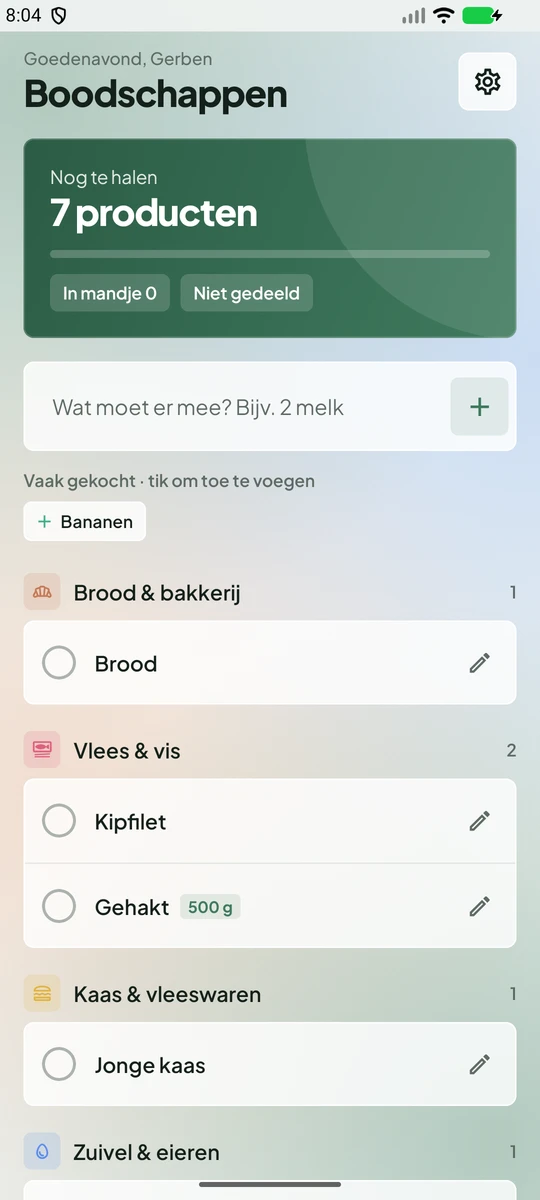 Boodschappenlijst