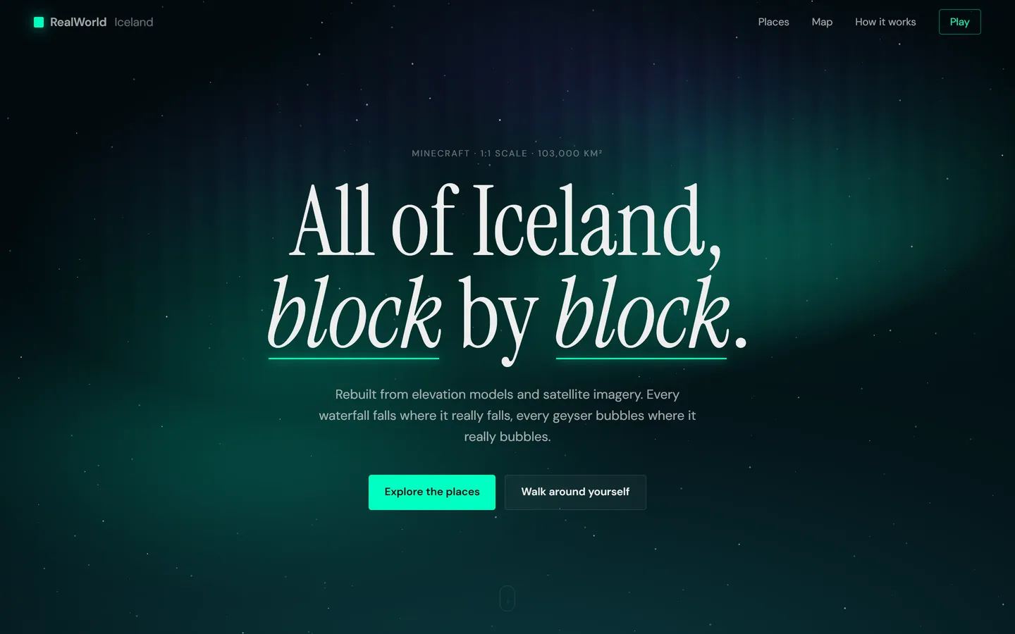 RealWorld IJsland: Minecraft-server met IJsland op schaal